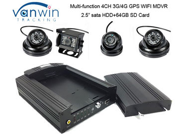 des grundlegenden digitaler Videorecorder Flugschreiber-Autos 4CH HDD GPS, bewegliche DVR Sd Karte des Fahrzeugs