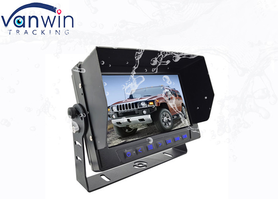 IP69 Auto Wasserdichtes TFT-Auto-Monitor mit 3-Kanal-Videoeingängen 7 Zoll
