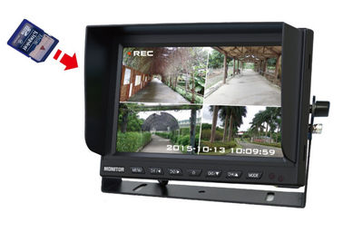 12-24V 4 aufgeteilter LCD 7 Auto-Monitor 9 Zoll Digital TFT mit Sonnenblende, Karte 32GB Sd