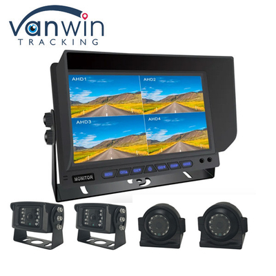 AHD 9-Zoll-Quad-Auto-Monitor mit Kameras für die Videoaufnahme 4CH-Quad-TFT-Monitor