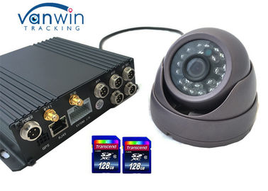 Sd kardieren mobilen DVR HD CCTV für das Fahrzeug-Kamera-Auto Spurhaltungs4ch DVR bordeigen