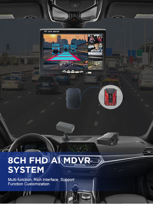AHD Fahrzeugsicherheit ADAS 8CH Videoaufnahmesystem mit WiFi 4G GPS AI MDVR