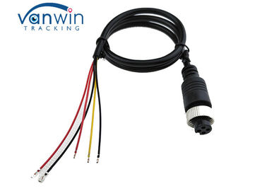 Auto-Videoerweiterungs-Kabel 4 weibliche Luftfahrt Pin mit 5 oder 6 Drähte Adapter für LKW, Anhänger