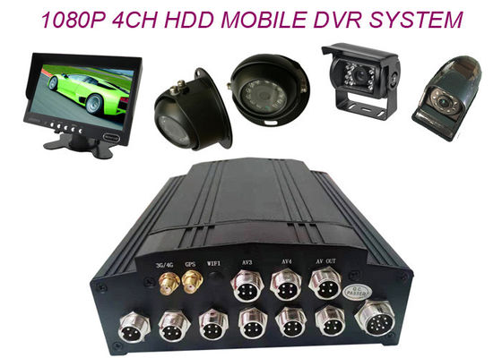 Recorder 10W 4G 3G GPS WIFI RS485 4CH 1080P HD DVR