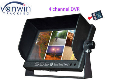 Auto 7 bewegt Viererkabel-Bild Aufnahme Monitors DVR 4CH TFT LCD mit Unterstützung 32G Schritt für Schritt fort