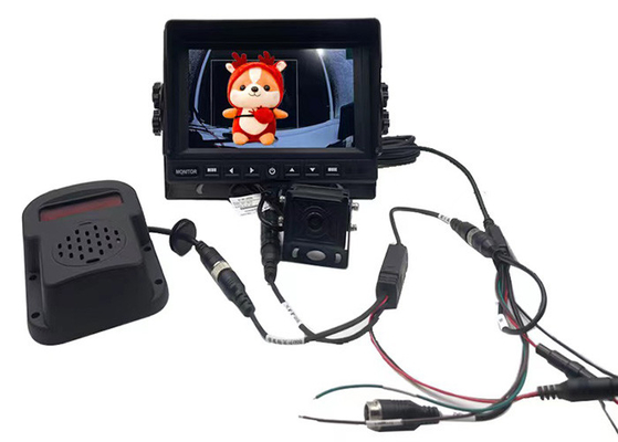 1080P HD BSD Blind Spot Detection Aid AI Kamera Ton- und Lichtalarm mit 7-Zoll-Monitor