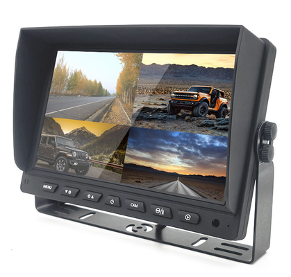 7 Zoll 9 Zoll 10 Zoll AHD TFT-Auto-Monitor eingebaut in DVR für 4 Kameras System