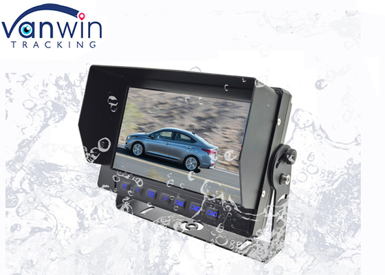 IP69 Auto Wasserdichtes TFT-Auto-Monitor mit 3-Kanal-Videoeingängen 7 Zoll