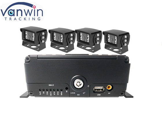 4ch 4G GPS WIFI H.265 HDD Mobilfahrzeugrekorder DVR für Fahrzeugflottenmanagement