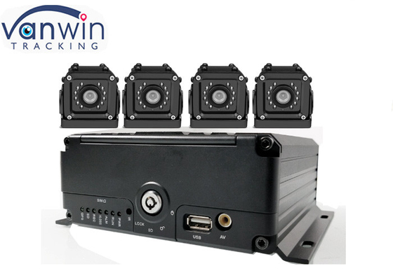 4ch 4G GPS WIFI H.265 HDD Mobilfahrzeugrekorder DVR für Fahrzeugflottenmanagement