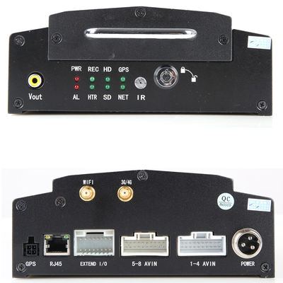 8-Kanal Mobile DVR mit 3G 4G GPS und 2TB HDD Unterstützung für Fahrzeug-CCTV-Überwachung
