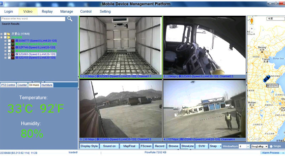 4G Online-Video-GPS-Tracking-Lösung für das Flottenmanagement von Kühlfahrzeugen