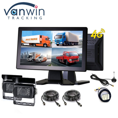 10.1 Zoll Touchscreen 4G Auto Bus Truck AHD Monitor System CCTV Kamera 720P Nacht 4CH