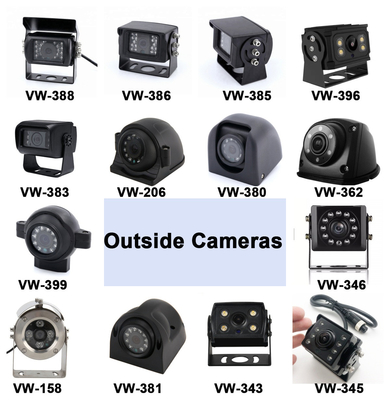 7 Zoll AHD-LCD-Bildschirm 4-Kanal-Quad-SD-Karte AHD-Fahrzeug-LCD-Auto-Monitor mit 1080P-Kameras