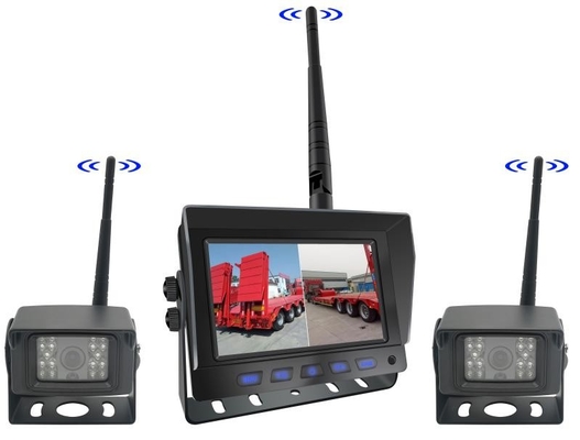 AHD Digital Wireless Car Reversing Backup Camera Kit Gabelstapler Lieferwagen Drahtloses TFT-Autoüberwachungssystem