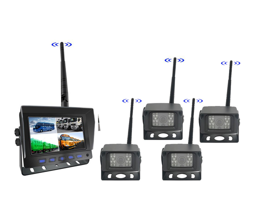 AHD Digital Wireless Car Reversing Backup Camera Kit Gabelstapler Lieferwagen Drahtloses TFT-Autoüberwachungssystem