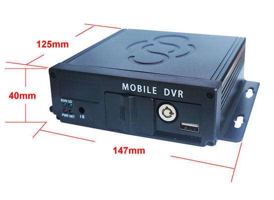 Kostenlose Software FHD 4CH SD-Karte Mobil DVR mit wiederaufladbarer Batterie & Superkondensator