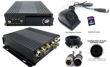 Mini-Sd Karten-Fahrzeug bewegliches DVR 4CH 720P mit GPS 3G 4G Wifi
