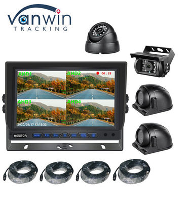 9 Zoll AHD-Auto-HD-Bildschirm Bussicherheit Ahd 960P Quad-View-Auto-Monitor für Lkw-Anhänger