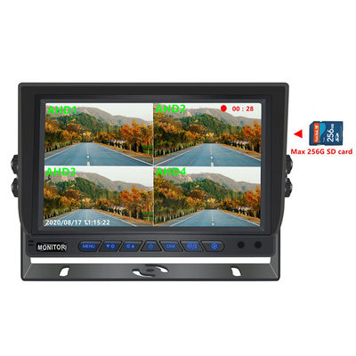9 Zoll AHD-Auto-HD-Bildschirm Bussicherheit Ahd 960P Quad-View-Auto-Monitor für Lkw-Anhänger