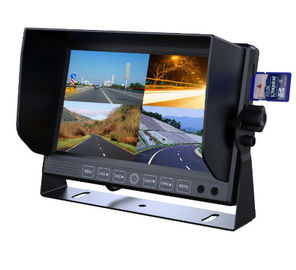 4 Karte 9inch des Kanal-Viererkabel TFT-Auto-Monitor-32GB Sd für Armaturenbrett VW702-DVR