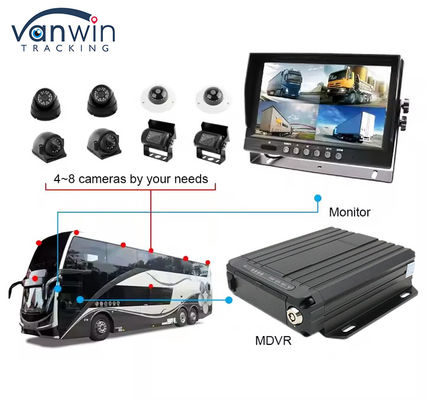 4G Online Video Tracking GPS Mobil DVR 1080p SD-Karte 4 Kanal Sim-Karte GPS Fahrzeug CCTV-Kamera