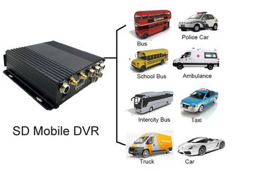 HD-Auto-Flugschreiber DVR, 4 lenken Sd-Fahrzeug dvr Recorder mit GPS für Flotten-Management