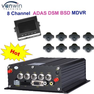1080P H265 DUAL SD-Karte 8 Kanäle Mobile DVR mit HDD Max 2TB für Taxis