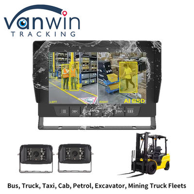 IP69K 7 / 10.1 Zoll wasserdichtes AHD Quad TFT-Auto-Monitor für Universalfahrzeuge