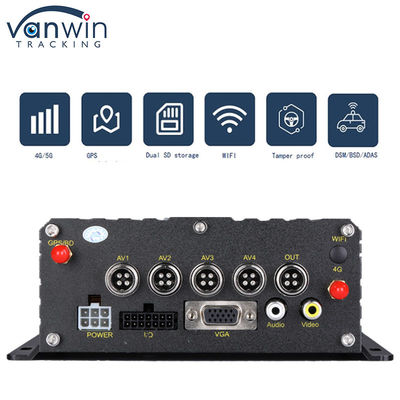4G GPS WIFI Dual SD Card 4 Kanal MDVR 1080P HDD AI DVR für Busfahrzeuge Floklift