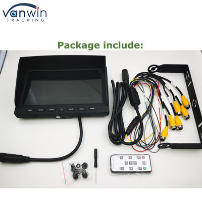 7 Zoll Echtzeit-GPS 4G AHD 4CH Monitor TFT Auto-Monitor Anzeige für Auto Bus LKW