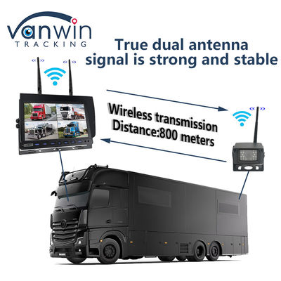 7 Zoll AHD Digitales kabelloses Kamerasystem für LKW-Rückfahrkamera, kabellose TFT-Automonitor-Kits