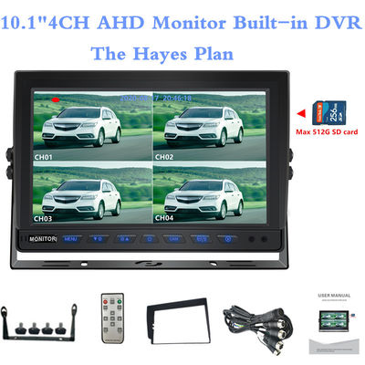 10.1 Zoll AHD Quadripationsmonitor Bordmonitor Bildschirm