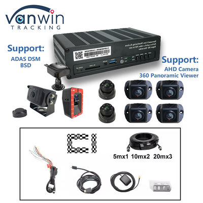 8 CH 4G 360 Panoramabildgerät MDVR mit KI ADAS DSM BSD Panoramabildgerät Fahrzeug-DVR-Kamerasystem