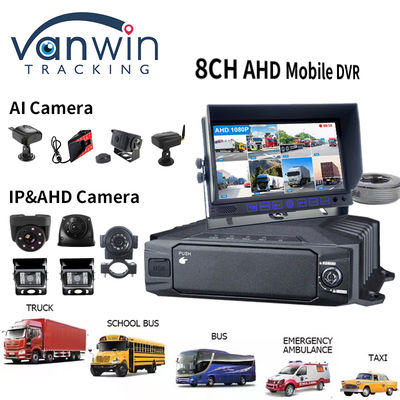 1080p HDD 8ch Mobile DVR 4g GPS WIFI MDVR Kit Kamerasystem für Fahrzeug-Tracker
