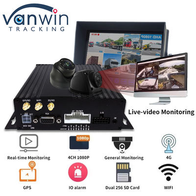 4CH Dual SD Card GPS MDVR Kamera mit 4G WiFi Mobil DVR Schulbus Sicherheitssystem