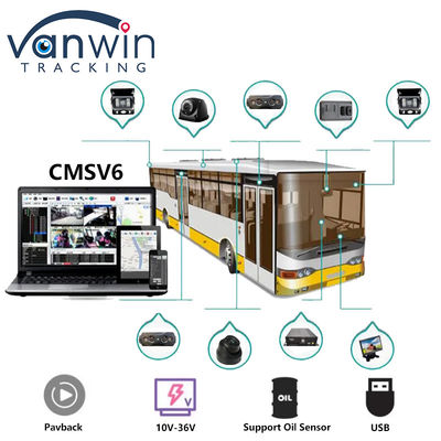 4CH Dual SD Card GPS MDVR Kamera mit 4G WiFi Mobil DVR Schulbus Sicherheitssystem