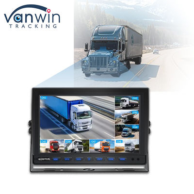 9 Zoll 8 Kanal AHD Monitor Video 1080P LCD IPS-Monitor für Autobus-Lkw-Anhänger