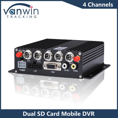4CH HD-Auto-Kameras Dual SD-Karte Mobil DVR 4G GPS 1080P MDVR H.265 Video-Recorder