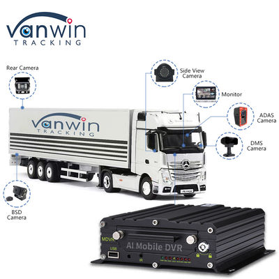 ADAS DMS BSD KI Fahrzeugflotte Kamera Auto mit 8CH WiFi GPS 4G Live View Mobil DVR für Auto