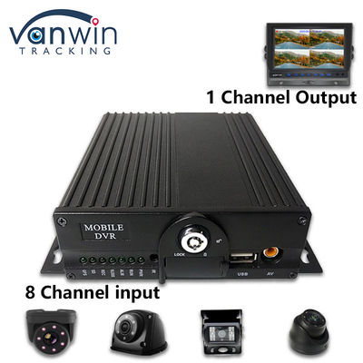 8CH AHD Dual SD Card Mobile DVR System 4G WIFI GPS MDVR für die Live-Ansicht