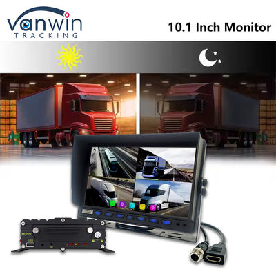 10.1-Zoll-AHD-Autobildschirm 8CH MDVR-Kamera 1080P Farb-TFT-Autoüberwachungssysteme