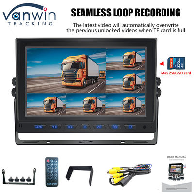 9 Zoll AHD 1080P MDVR Monitor 8 Kanal Full HD Split Display Monitor für Fahrzeuge