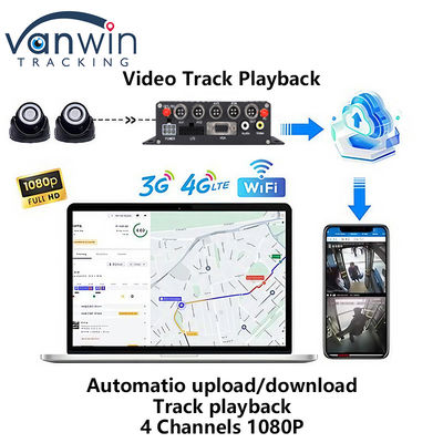 4G GPS Dual SD Card Mobil DVR 1080P 4CH CCTV Kamera Aufnahmer Sicherheit Mobil Tracking DVR