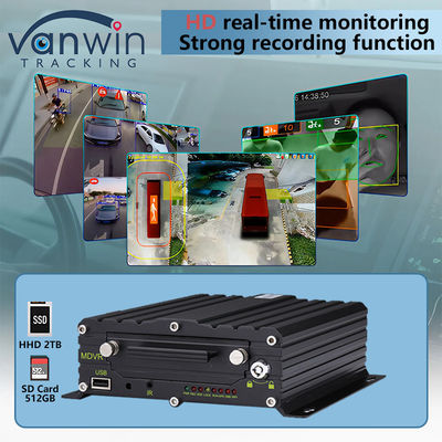 8CH AI BSD ADAS DMS MDVR System HD 1080P HDD Mobile DVR mit 4G GPS WIFI Funktion