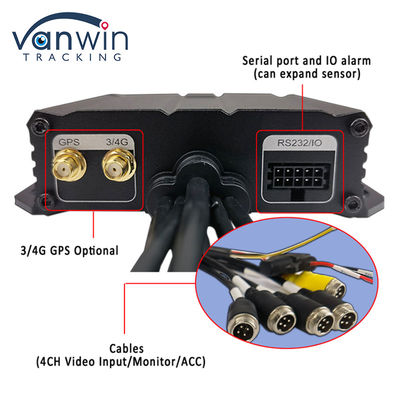 H.264 4CH HD 1080P Mobile DVR 4G GPS WIFI SD-Karte MINI MDVR für die Videoüberwachung von Autos