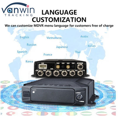 8CH 1080P AHD HDD Mobile DVR mit 4G GPS MDVR Recorder Lastwagen Sicherheitsüberwachung Alarmsystem