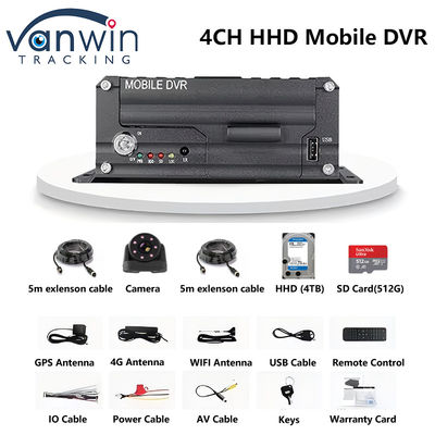 4CH 5G CMSV6 System KI Mobile DVR mit GPS ADAS BSD DMS H.265 MDVR für das Auto CCTV Monitor
