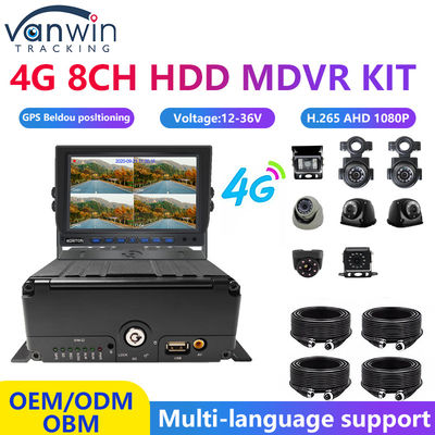 H.265 8CH HDD 1080P Mobile DVR System mit 4G MDVR Kit GPS WIFI Funktion für das Flottenmanagement