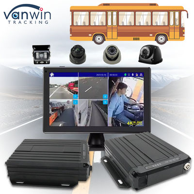 OEM ODM Echtzeit 4CH GPS Mobile DVR mit 4G 1080P WiFi Dual SD Card MDVR für Bus